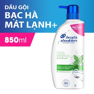 Head and Shoulder  shampoo Cool Menthol 850ml x6 bottles