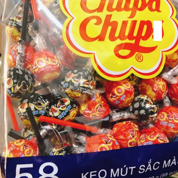 Colored Chuppa Chups Lollipops - 58 Pcs/Bag (580g)