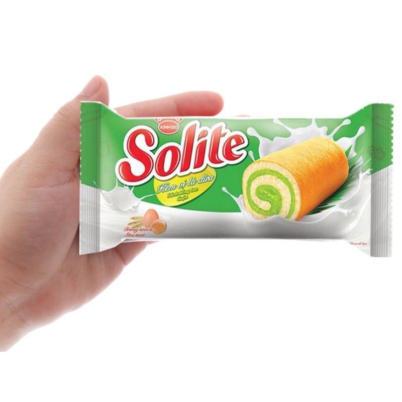Solite pandan flavored cream sponge cake 360g box (20 pieces)