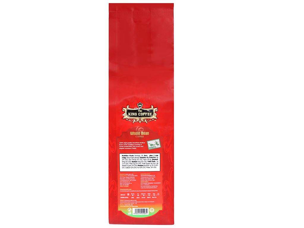 TNI King Coffee Arabica Brazil Whole Beans 340g