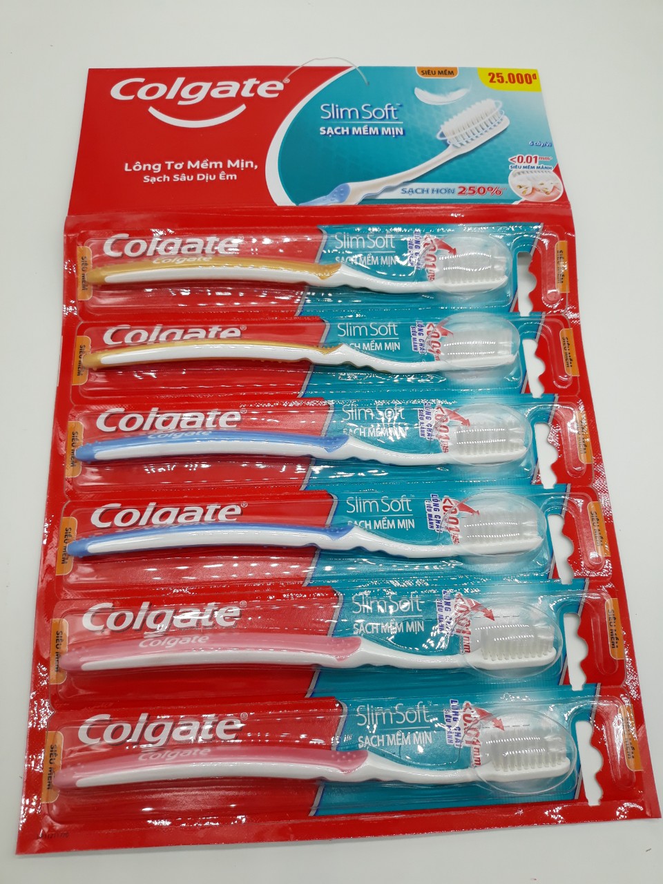 Colgate Toothbrush  Slim Soft Swan -12pcs/ pack, 12 packs/ case
