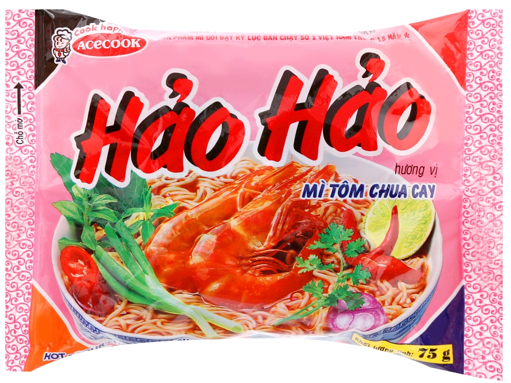 Delicious and sour shrimp noodles 30 packs/carton