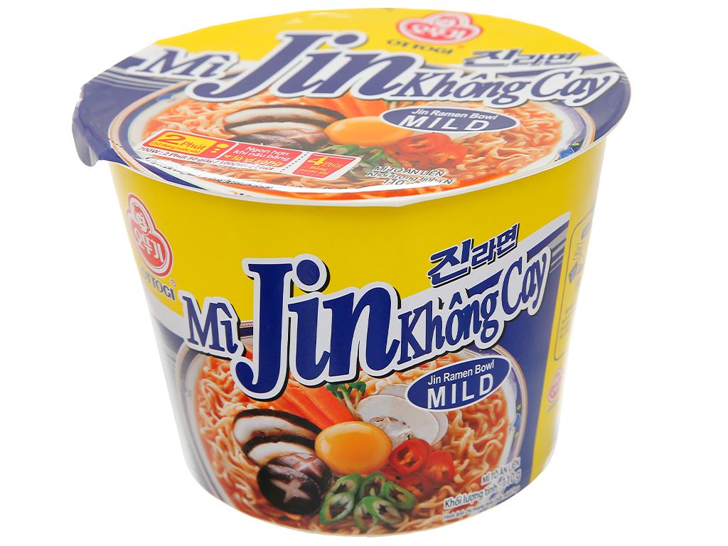 No Spicy Jin Noodle Ottogi Bowl 110g