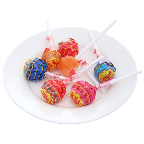 Chuppa Chups Fruit Flavored Lollipop - 60 Pcs/Bag (600g)