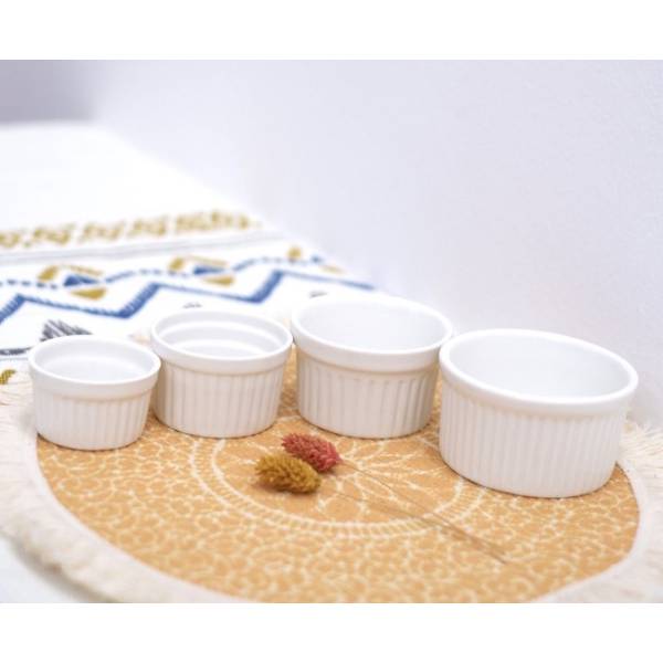 Porcelain Souffle Pudding Ramekin Baking Bowl Bakeware For Weddings
