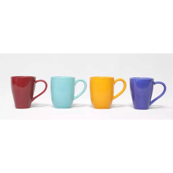 Glazed ceramic mugs come in a variety of colors to choose from, durable materials