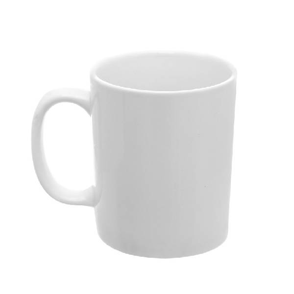 White porcelain mug Coffee mug Simple design coffee mug durable ceramic material