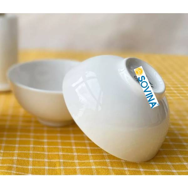 Wholesale durable white porcelain bowl simple design