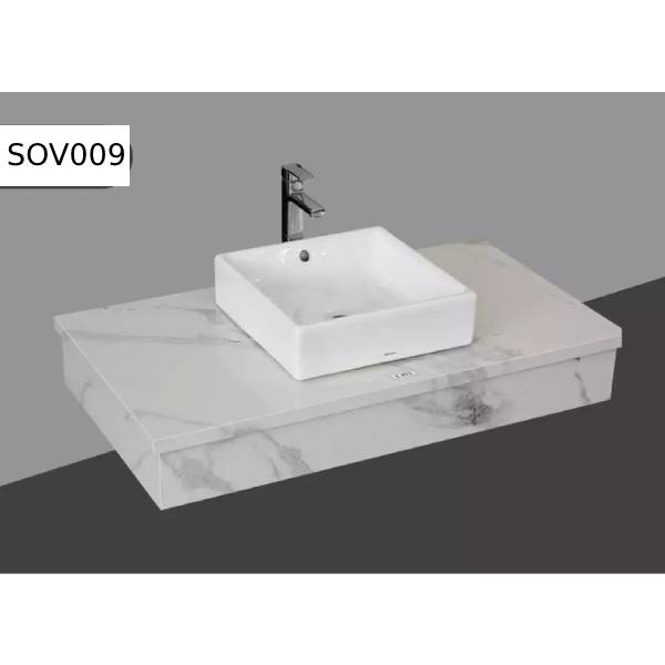 Wholesale modern elegant square design bathroom sinks with durable ceramic material