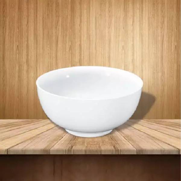 Hotel ceramic soup bowl white durable ceramic material 6 7 8 inches