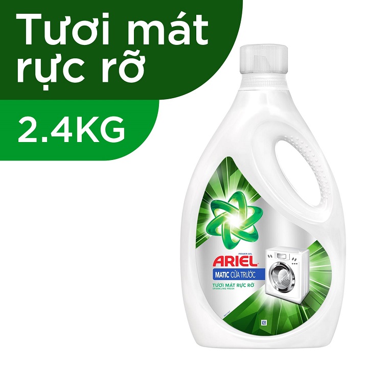 Ariel  Power gel Matic font  freshness  2.4kg- Bottle