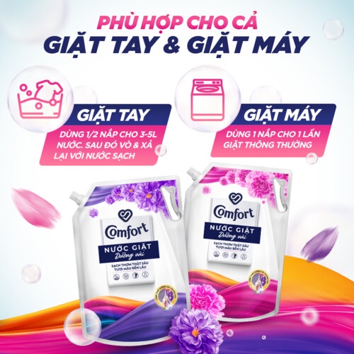 Comfort Multi-Functional Laundry Detergent with Elegant Fragrance Keeps Clothes Clean, Fragrance & Fresh Color Bag