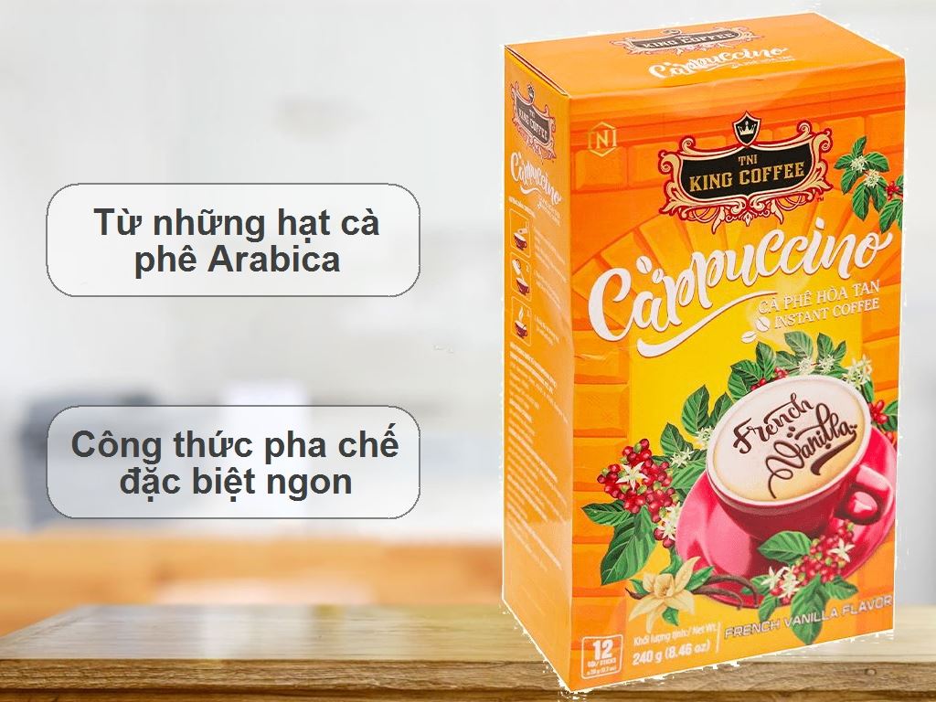 Cappuccino TNI King Coffee Vanilla flavor 240g