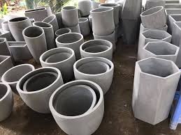 Flower Pot fiberglass cement planters/lightweight cement pots